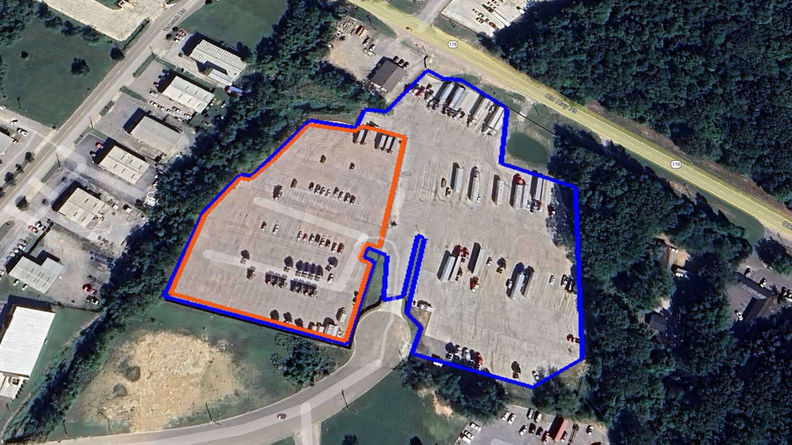 Aerial view of TRX IOS property in Olive Branch, MS