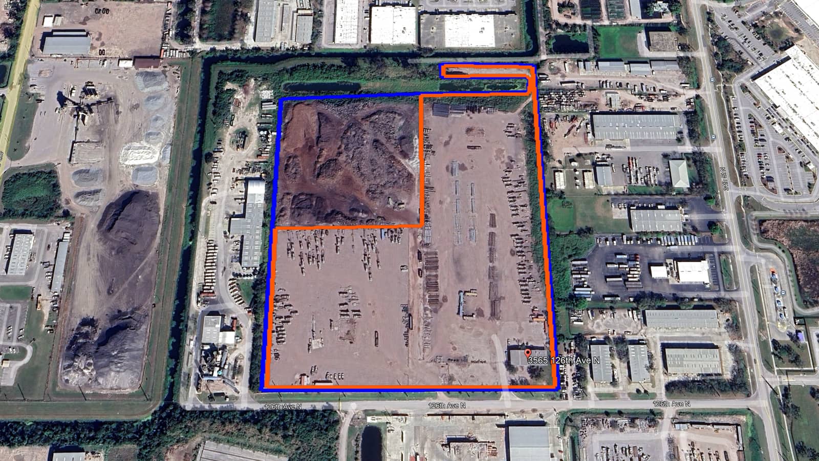 Aerial view of TRX IOS property in Pinellas Park, FL